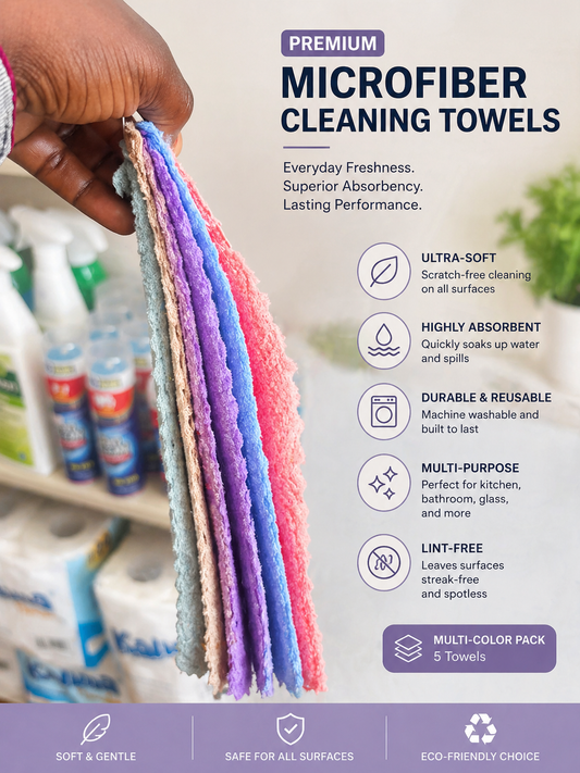 Premium Multipurpose Microfiber Towel Set