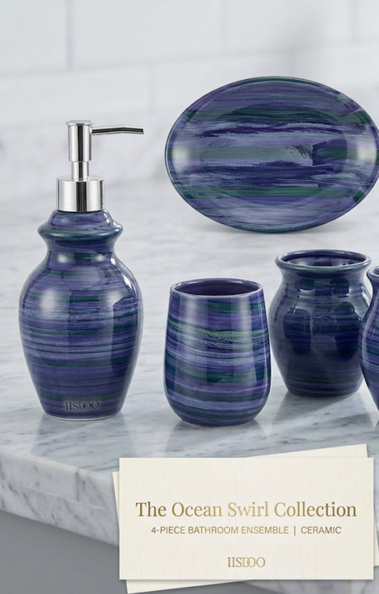 The Field & Meadow Bath Collection 4-Piece Coordinating Set
